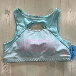 NWT Varsity Cheerleading Nationals sports bra YL